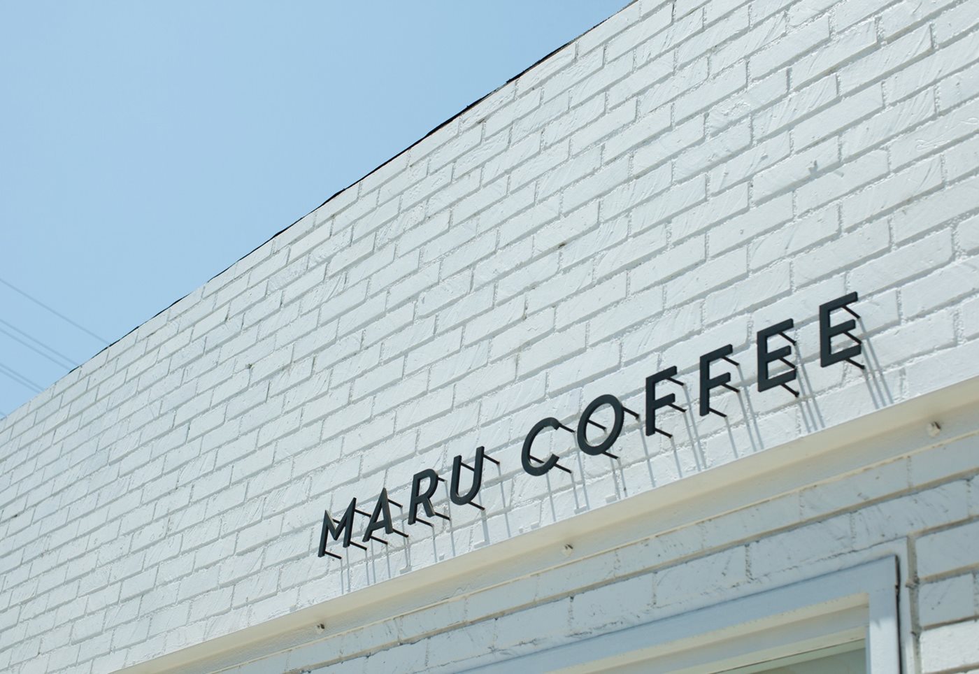 The exterior of Maru Coffee in LA.